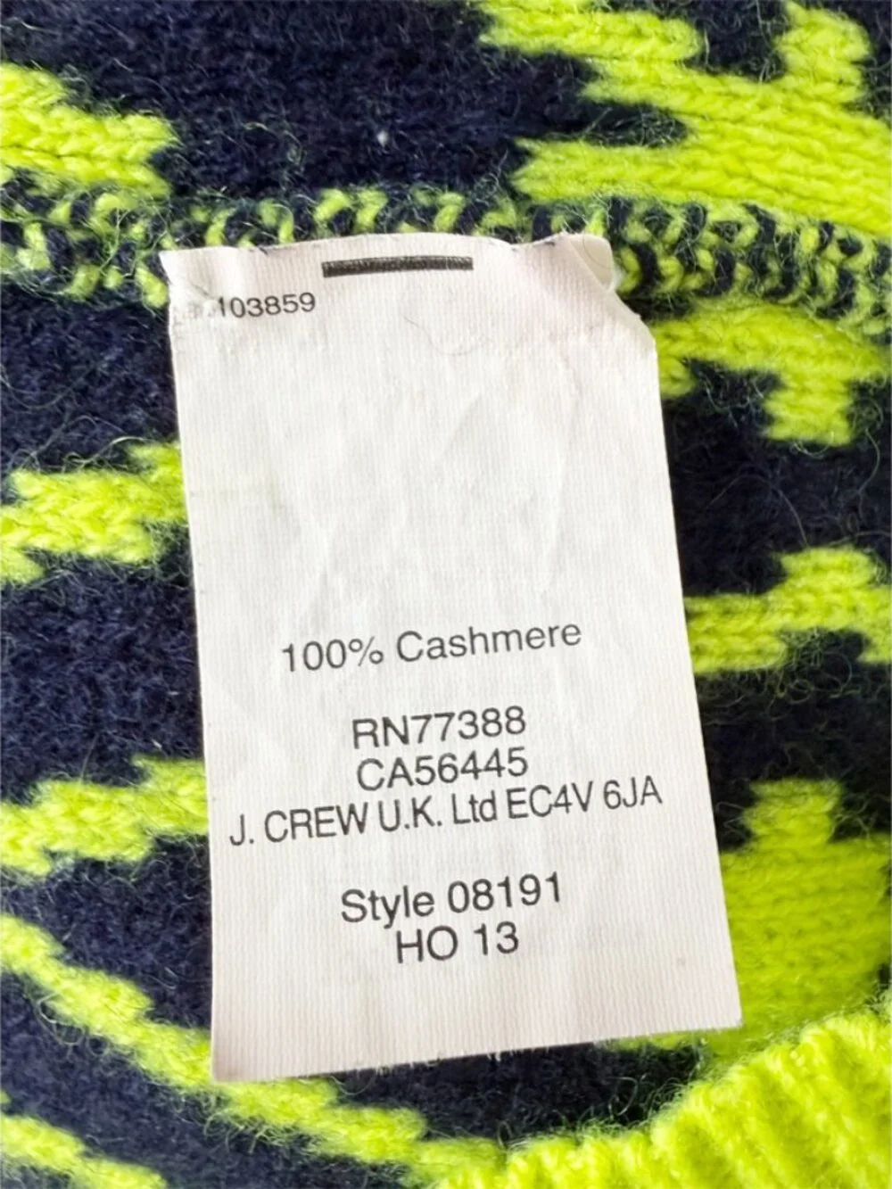 J. Crew neon green